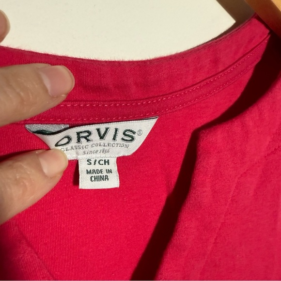 Orvis Women's Long Sleeve Tee - pink Small - Picture 5 of 7